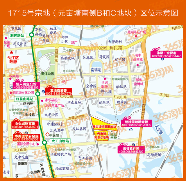 弋江区元亩塘南侧b和c地块1715号宗地
